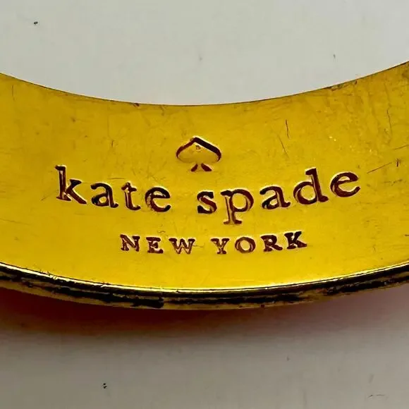 kate spade ARM CANDY Bracelet Pink Gold Bangle Preppy Retro Summer - Picture 8 of 14